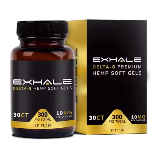 EXHALE Delta-8 Hemp Soft Gels